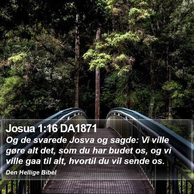 Josua 1:16 DA1871 Bible Verse Image