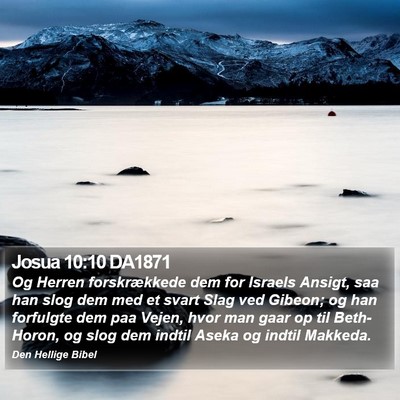 Josua 10:10 DA1871 Bible Verse Image