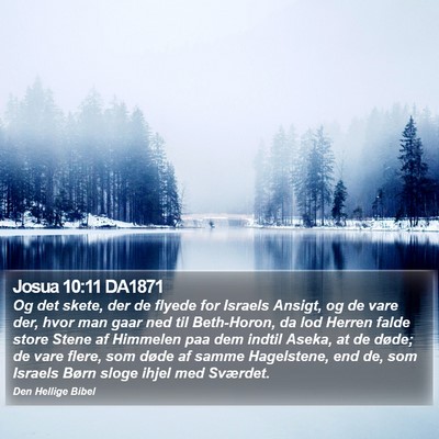 Josua 10:11 DA1871 Bible Verse Image