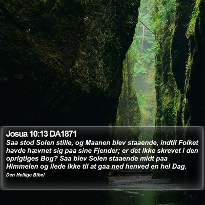 Josua 10:13 DA1871 Bible Verse Image