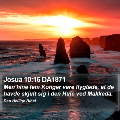 Josua 10:16 DA1871 Bible Verse Image