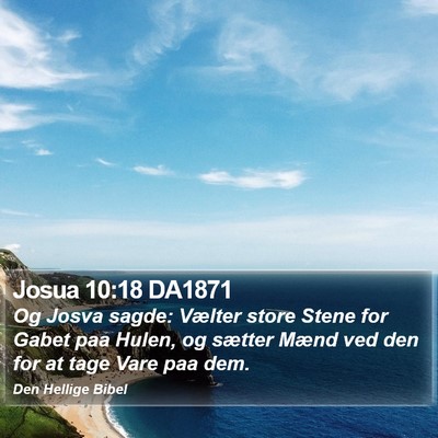 Josua 10:18 DA1871 Bible Verse Image