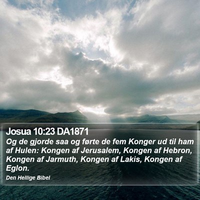 Josua 10:23 DA1871 Bible Verse Image