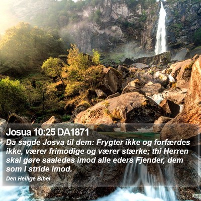Josua 10:25 DA1871 Bible Verse Image