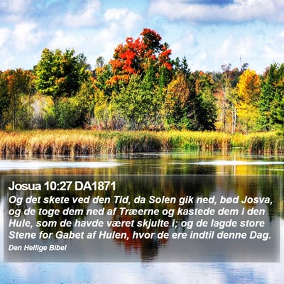 Josua 10:27 DA1871 Bible Verse Image