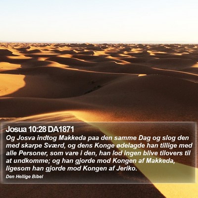 Josua 10:28 DA1871 Bible Verse Image