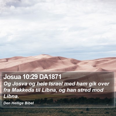 Josua 10:29 DA1871 Bible Verse Image