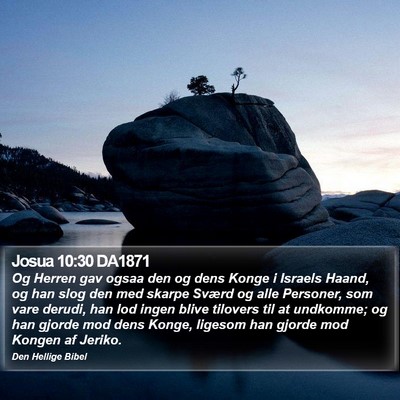 Josua 10:30 DA1871 Bible Verse Image