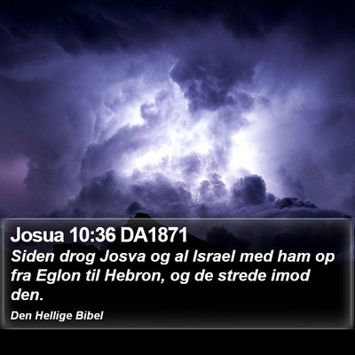 Josua 10:36 DA1871 Bible Verse Image