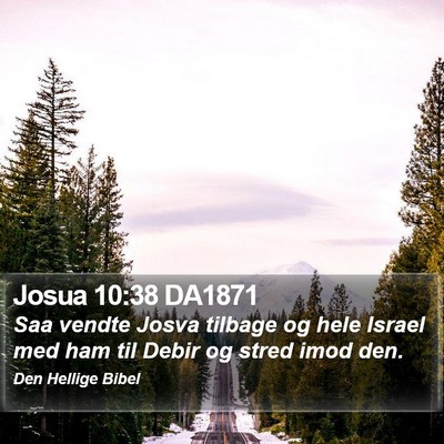 Josua 10:38 DA1871 Bible Verse Image