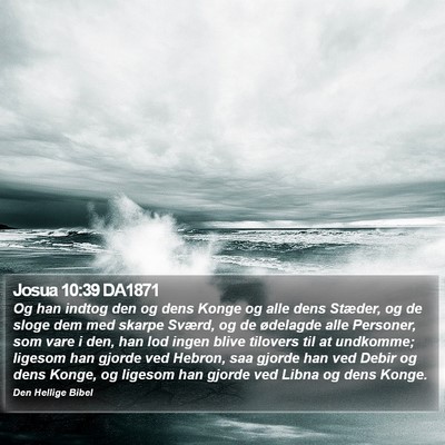 Josua 10:39 DA1871 Bible Verse Image