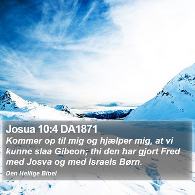 Josua 10:4 DA1871 Bible Verse Image
