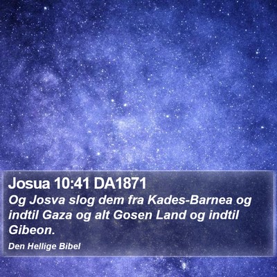 Josua 10:41 DA1871 Bible Verse Image