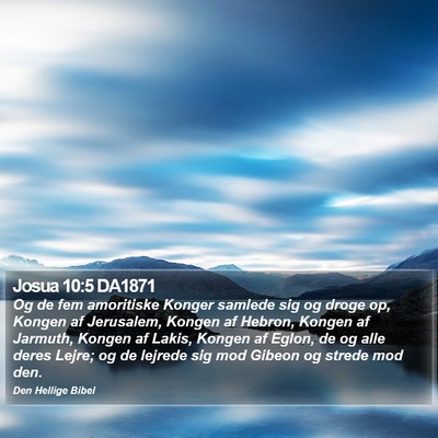 Josua 10:5 DA1871 Bible Verse Image