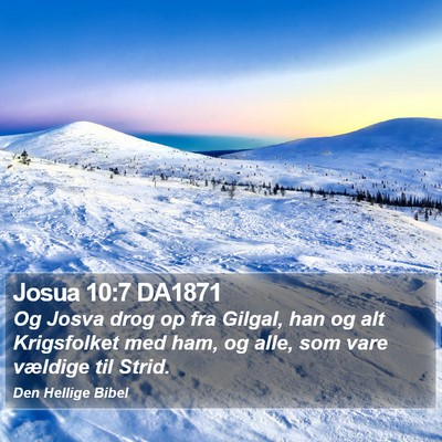 Josua 10:7 DA1871 Bible Verse Image