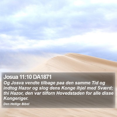 Josua 11:10 DA1871 Bible Verse Image