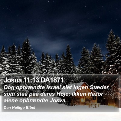 Josua 11:13 DA1871 Bible Verse Image