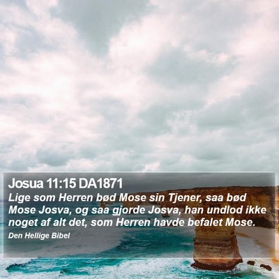 Josua 11:15 DA1871 Bible Verse Image