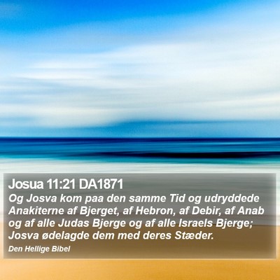 Josua 11:21 DA1871 Bible Verse Image