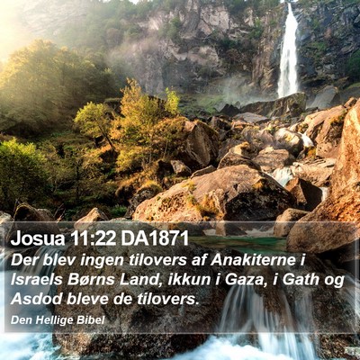 Josua 11:22 DA1871 Bible Verse Image