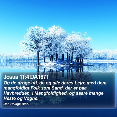 Josua 11:4 DA1871 Bible Verse Image