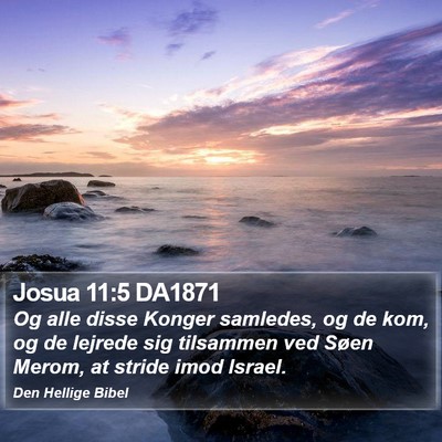 Josua 11:5 DA1871 Bible Verse Image
