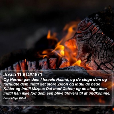 Josua 11:8 DA1871 Bible Verse Image