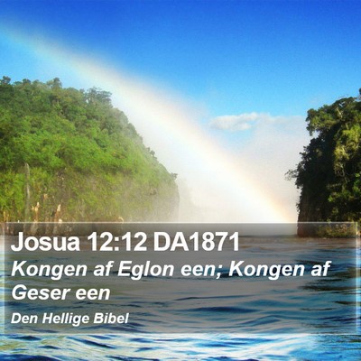 Josua 12:12 DA1871 Bible Verse Image
