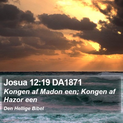 Josua 12:19 DA1871 Bible Verse Image