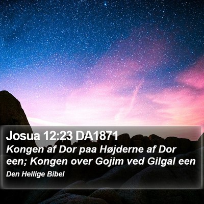Josua 12:23 DA1871 Bible Verse Image