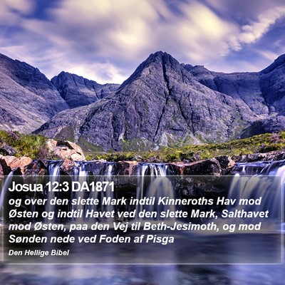 Josua 12:3 DA1871 Bible Verse Image