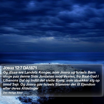 Josua 12:7 DA1871 Bible Verse Image