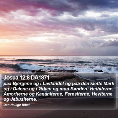 Josua 12:8 DA1871 Bible Verse Image