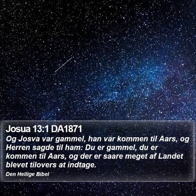 Josua 13:1 DA1871 Bible Verse Image