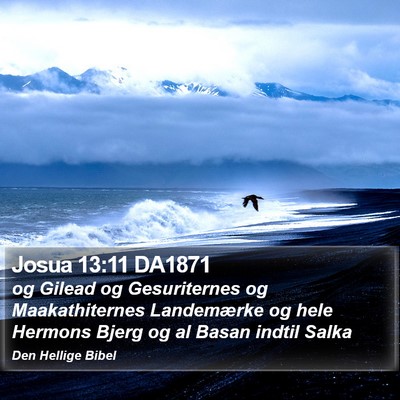 Josua 13:11 DA1871 Bible Verse Image