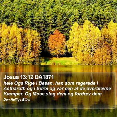 Josua 13:12 DA1871 Bible Verse Image