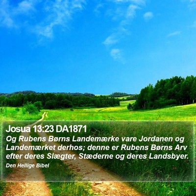 Josua 13:23 DA1871 Bible Verse Image