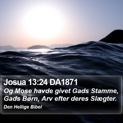 Josua 13:24 DA1871 Bible Verse Image