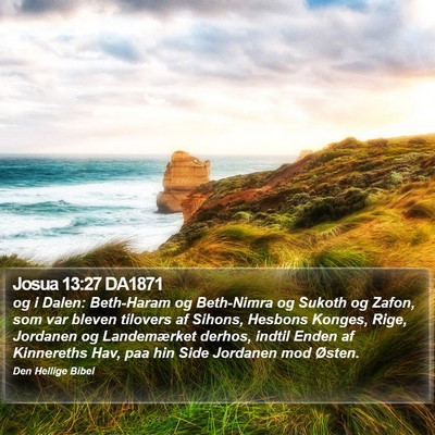 Josua 13:27 DA1871 Bible Verse Image