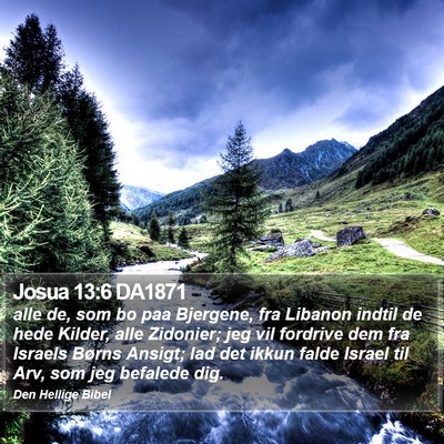 Josua 13:6 DA1871 Bible Verse Image