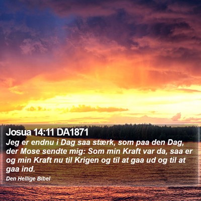 Josua 14:11 DA1871 Bible Verse Image
