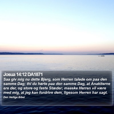 Josua 14:12 DA1871 Bible Verse Image