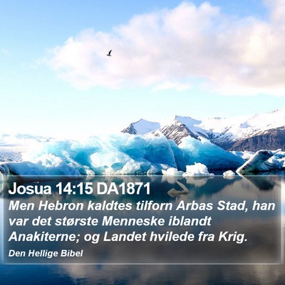 Josua 14:15 DA1871 Bible Verse Image