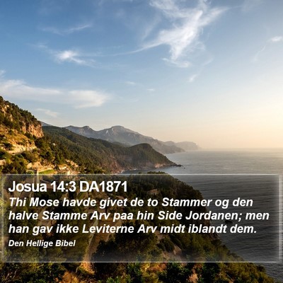 Josua 14:3 DA1871 Bible Verse Image