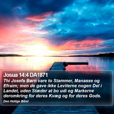 Josua 14:4 DA1871 Bible Verse Image