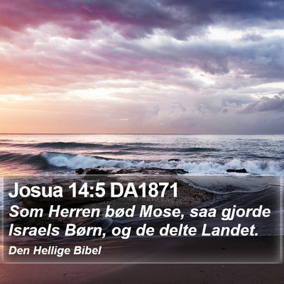 Josua 14:5 DA1871 Bible Verse Image