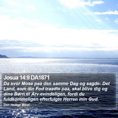 Josua 14:9 DA1871 Bible Verse Image