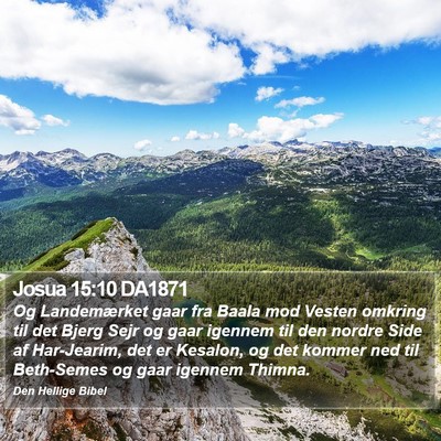 Josua 15:10 DA1871 Bible Verse Image