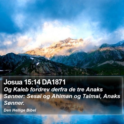 Josua 15:14 DA1871 Bible Verse Image