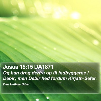 Josua 15:15 DA1871 Bible Verse Image